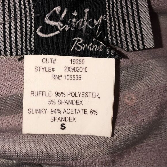 Slinky Brand Silver Tiered Ruffled Sequined One Button Jacket Formal Cardigan S - Picture 7 of 8